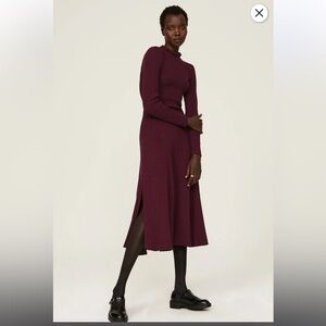 Pamela Love Burgundy Wine Sweater Dress Size Small